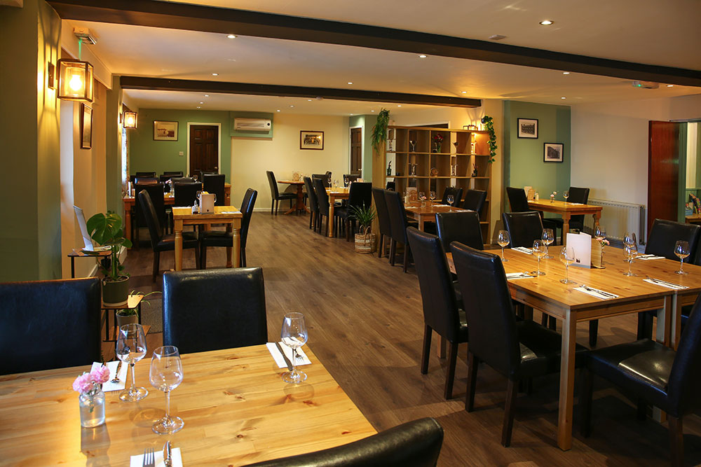 Full view of our restaurant dining room